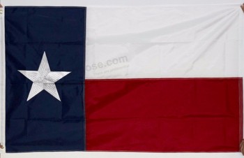 美国得克萨斯州3x5ft刺绣星星吊飞旗批发