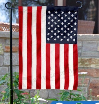 批发花园旗帜设置与美国国旗和欢迎国旗
