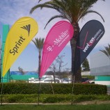 durable advertising outdoor flying beach flag wholesale