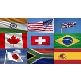 Bandiera nazionaLe personaLizzata di vendita caLda per tutto iL paese