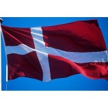 high quality polyester denmark national flag wholesale 