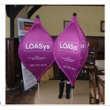 Indoor stand lantern flags, 2.3m LED display banners, LED lantern banners for decoration with your logo