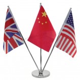 Custom Fabric Award Bunting Polyester National Dest Table Flag with your logo