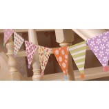 Wholesale cstom Indoor Christmas Decoration With Cute Triangle Bunting with your logo