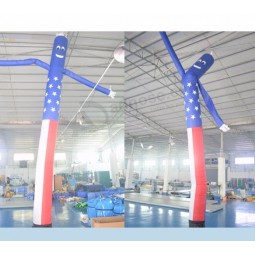 Drapeau des États-Unis tube unique gonflable air dancer en stock
