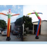 Bailarín inflable del aire del cielo del payaso barato para hacer publicidad