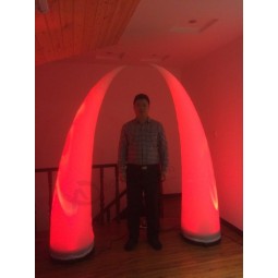 Decorative Wedding Led Lighting Inflatable Tusk/ Columns/ Ivory with your logo