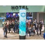 Fashion 2019 cheap items to sell new inflatable pillars column with LED light with your logo