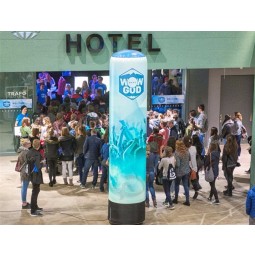 Fashion 2019 cheap items to sell new inflatable pillars column with LED light with your logo
