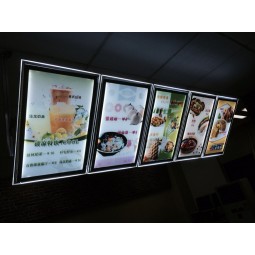 Edge Lit LED Light Menu LED Menu Light Box Advertising Restaurant Menu Boards