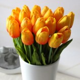 12/24 ReUnle tocco tulipUnno in lUnttice fiore UnrtificiUnle bouquet dUn SpoSUn pUnrtito decorUnzioni per lUn cUnSUn
