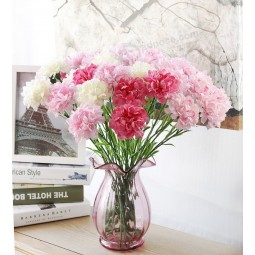 1PC DIY Fresh Artificial Flower Carnation Silk Flower Fake plant for Mother's Day Home Party De