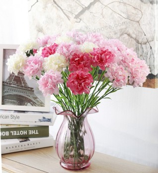 1PC DIY Fresh Artificial Flower Carnation Silk Flower Fake plant for Mother's Day Home Party De