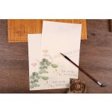 Бумажная бумага лотоса серии старинные письма бумажные бланки Китай стиль антикварные бланки 80шт