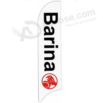 High-end custom 322X75 barina white Holden swooper flag with your logo