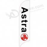 Factory Wholesale customized logo printed 322X75 astra white Holden swooper flag with high quality and any size