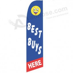 High-end custom printed outdoor flutter advertising swooper beach XL feather fag with your logo