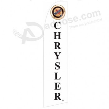 Wholesale customized Professional custom 322x75 chrysler swooper flag