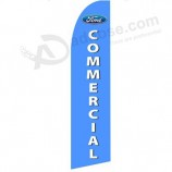 Wholesale customized High-end custom 322x75 COMMERCIAL swooper flag with high quality and any size