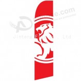 Wholesale customized Outdoor custom printing wholesale 322x75 Holden LION swooper flags with high quality and any size