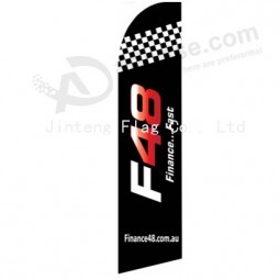 Wholesale customized Outdoor custom printing wholesale 322X75 f48 finance swooper flags