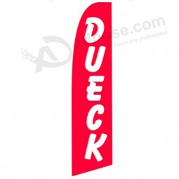 Logo personnalisé en gros usine personnalisée en gros imprimé 322x75 drapeau swooper dueck