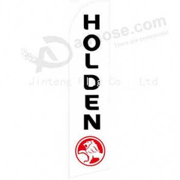 Großhandel angepasst hoch-Ende benutzerdefinierte 322 x 75 Holden weißen Swooper Flagge