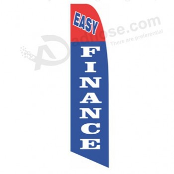 Wholesale customized Outdoor custom printing wholesale 322x75 Easy Finance b swooper flags