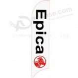 Wholesale customized High-end custom 322X75 epica white Holden swooper flag with high quality and any size