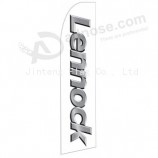 Wholesale customized Professional custom 322x75 lennock swooper flag with high quality and any size