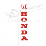 Wholesale customized Factory wholesale custom logo printed 322x75 honda RED swooper flag with high quality and any size