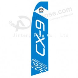 Wholesale customized Outdoor custom printing wholesale 322x75 mazda cx9 zoom swooper flags