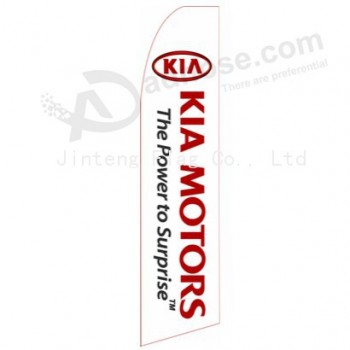 High-end custom 322X75 kia motors swooper flag with your logo