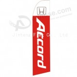 Wholesale customized Outdoor custom printing wholesale 322x75 HONDA accord swooper flags with high quality and any size