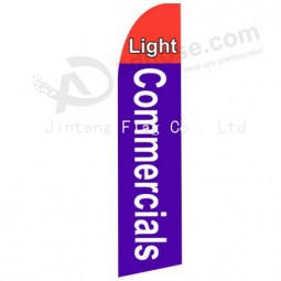 Wholesale customized Outdoor custom printing wholesale 322x75 light commercials swooper flags