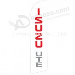 High-end custom  322x75 isuzu ute swooper flag with your logo