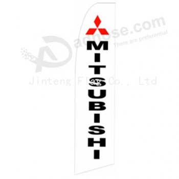 Commercio all'ingrosso personalizzato personalizzato 322x75 mitsubishi b bandiera swooper