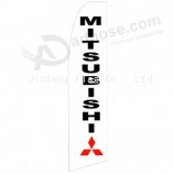 Wholesale customized High-end custom 322x75 mitsubishi (2)  swooper flag with high quality and any size