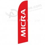 Promotion cheap flying feather flags and banners with high quality and any size