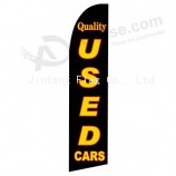 Wholesale customized Outdoor custom printing wholesale 322x75 quality used car black with high quality and any size swooper flags