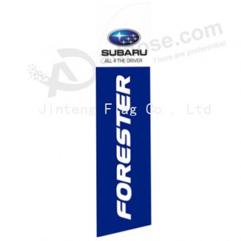 Großhandelsindividueller kundenspezifischer Druckgroßhandels 322x75 Subaru Förster Swooper Markierungsfahnen