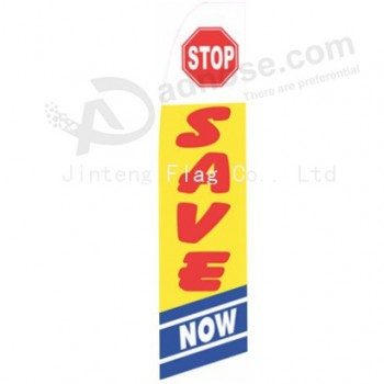Promotional outdoor advertising swooper flag with your logo