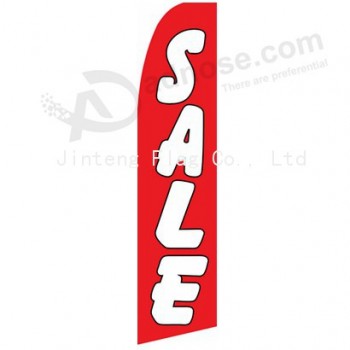 Wholesale customized Professional custom 322X75 sale red (2) swooper flag