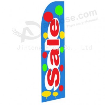 Logo personnalisé en gros imprimé 322x75 vente ballon drapeau swooper