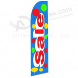 Wholesale customized  logo printed 322x75 sale balloon swooper flag with high quality and any size