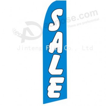 Wholesale customized Factory direct wholesale 322X75 sale light blue swooper flag