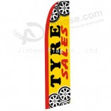 China factory wholesale feather polyester flag with high quality and any size