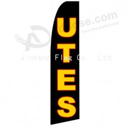 Aangepaste logo reclame veer banner china fabriek