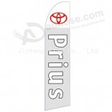 Wholesale customized Professional custom 322x75 toyota prius swooper flag with high quality and any size