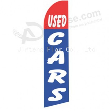 Full color printing sport flag flying beach banner with your logo